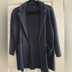 J.Crew Sophie Sweater Blazer (Navy Blue, Size XS)